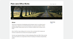 Desktop Screenshot of plainjaneofficeworks.com