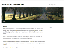 Tablet Screenshot of plainjaneofficeworks.com